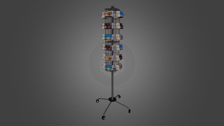 Prop_PostcardStand 3D Model