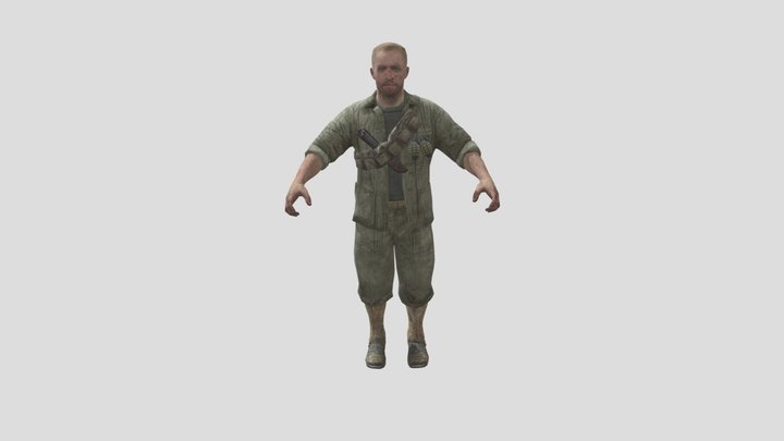 Call of Duty Zombies: Tank Dempsey 3D Model