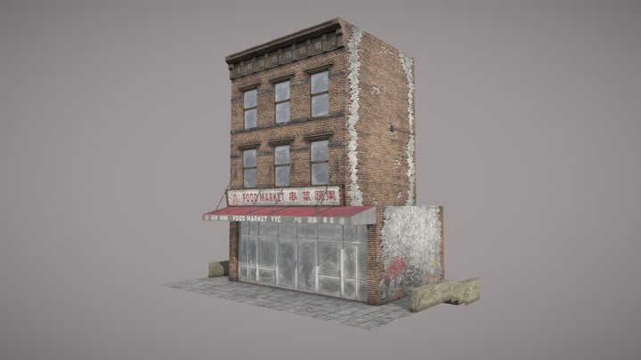 Food Market 3D Model