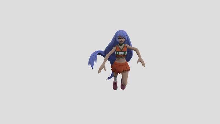 Nejire Hado Cheerleader 3D Model