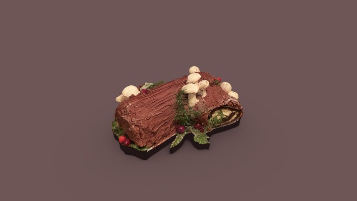 Yule Log 3D Model
