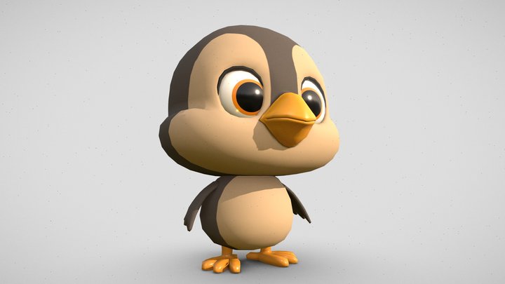 Baby Bird – 3D Cartoon Character 3D Model
