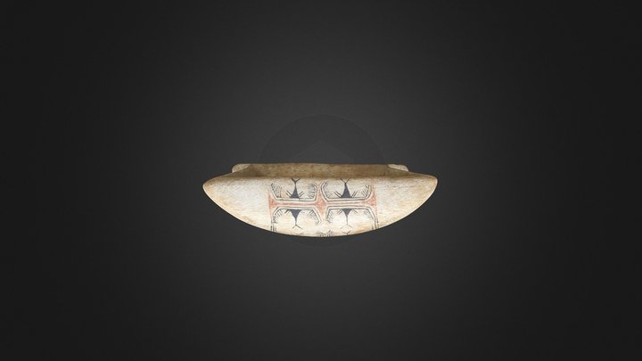 MUSM7011 3D Model - Solomon Islands Wooden Bowl 3D Model