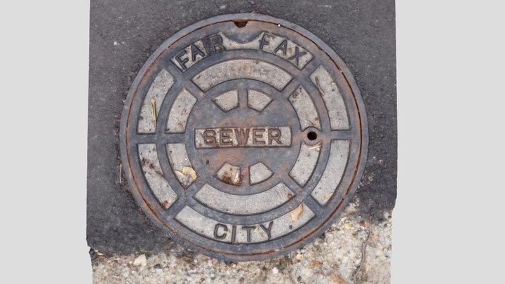 Manhole Cover Scan 3D Model