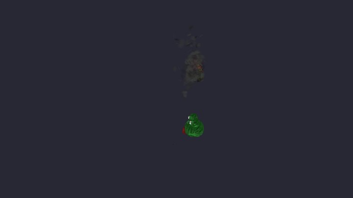 frog and astroid 3D Model