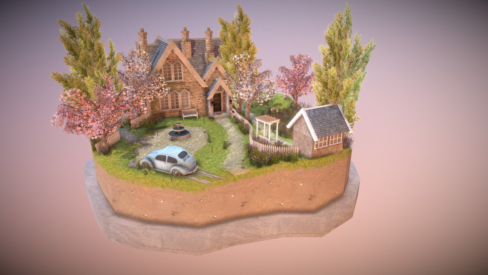 Diorama Grandma House - Easteregg hunt