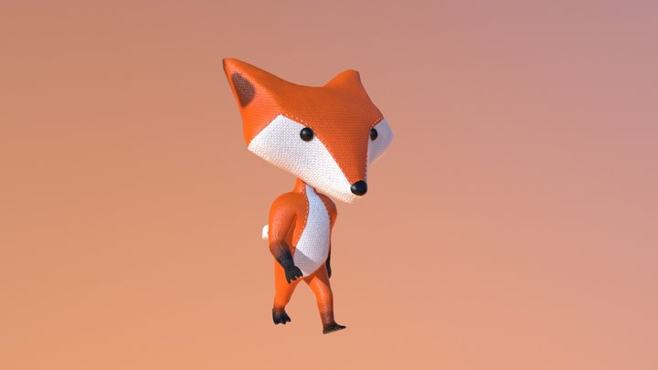 Clothe Fox 3D Model
