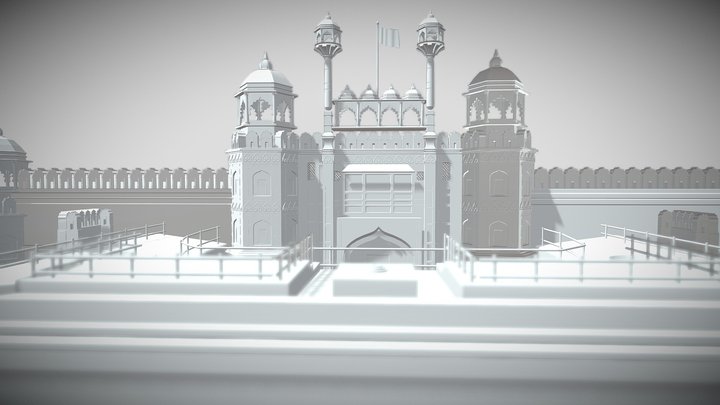 Red Fort Model 3D Model