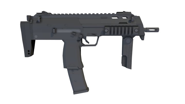 HK MP7 - Low Poly 3D Model