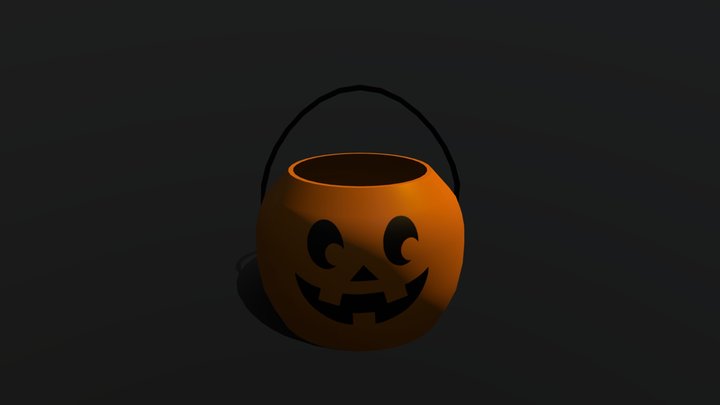 Halloween bucket 3D Model