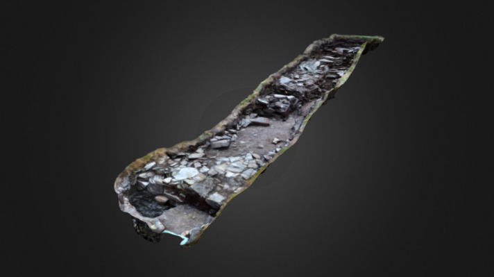 Tintagel Castle - Archaeological Dig - Trench C - 3D model by Matt Bear ...