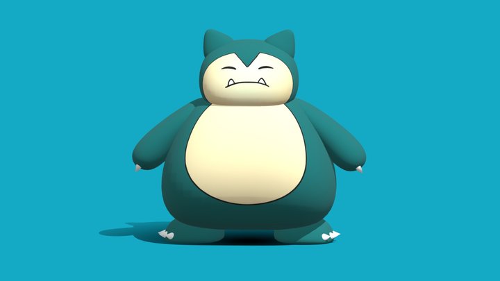 Snorlax Pokemon 3D Model