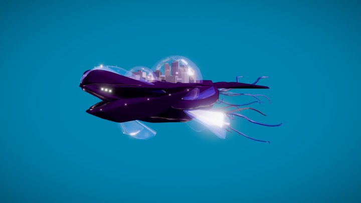 Space Whale - Tilt Brush 3D Model