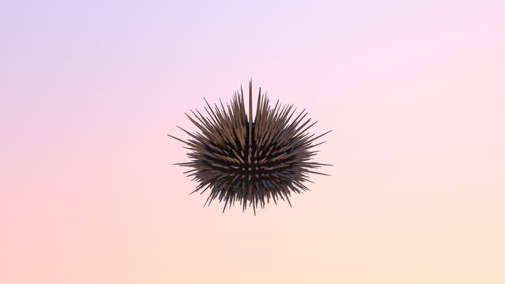 Red Sea Urchin Small 3D Model