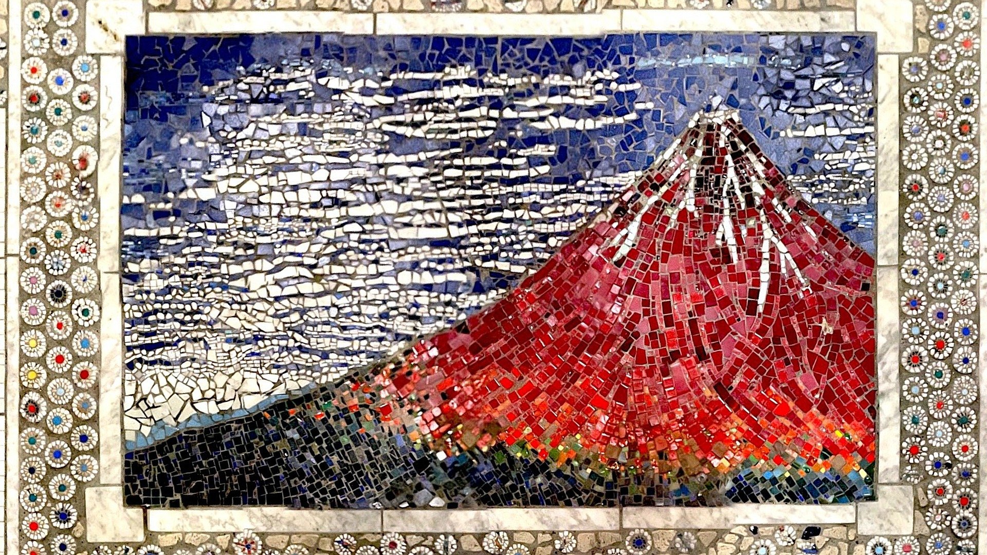 Red Fuji Mosaic Tiles 緑町公園の赤富士モザイクタイル Download Free 3d Model By Kazugoru Kazugoru 2add91f Sketchfab