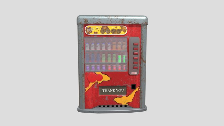 Abandoned Vending Machine 3D Model