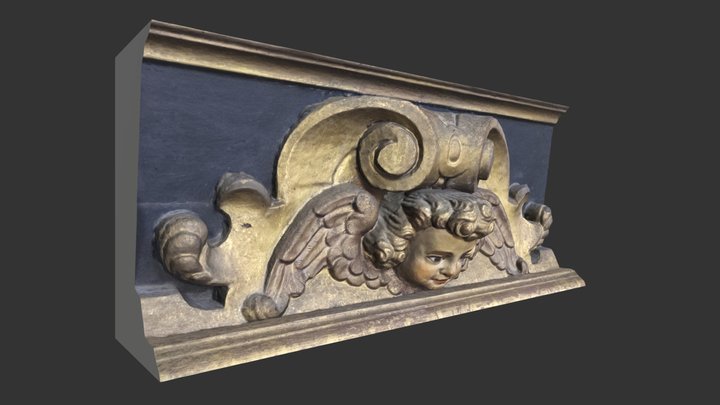 Ángel (detalle de un retablo) 3D Model