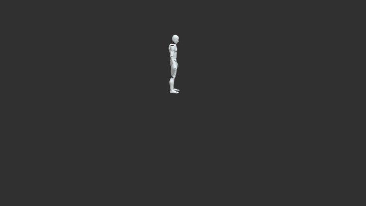 Looks Back And Walks Away V1 3D Model
