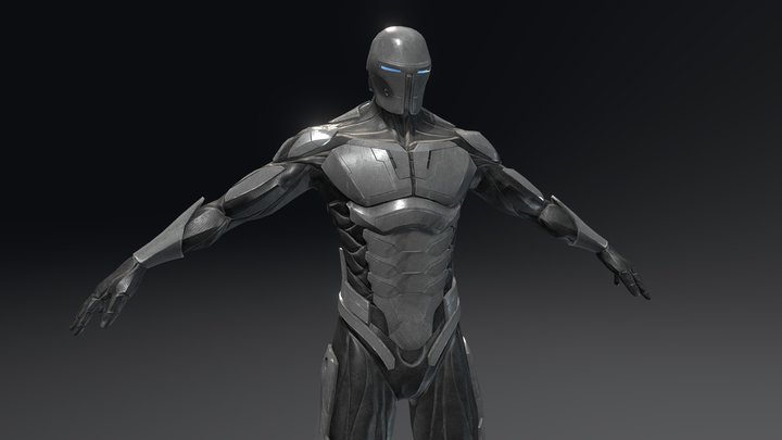Cyborg Ninja Warrior 3D Model