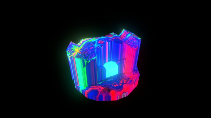 LMD Tunnel Paint Pour Pattern 03 3D Model