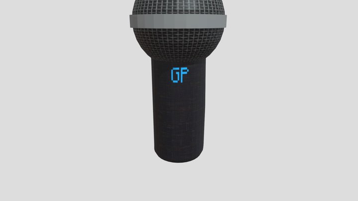 Simple Microphone 3D Model