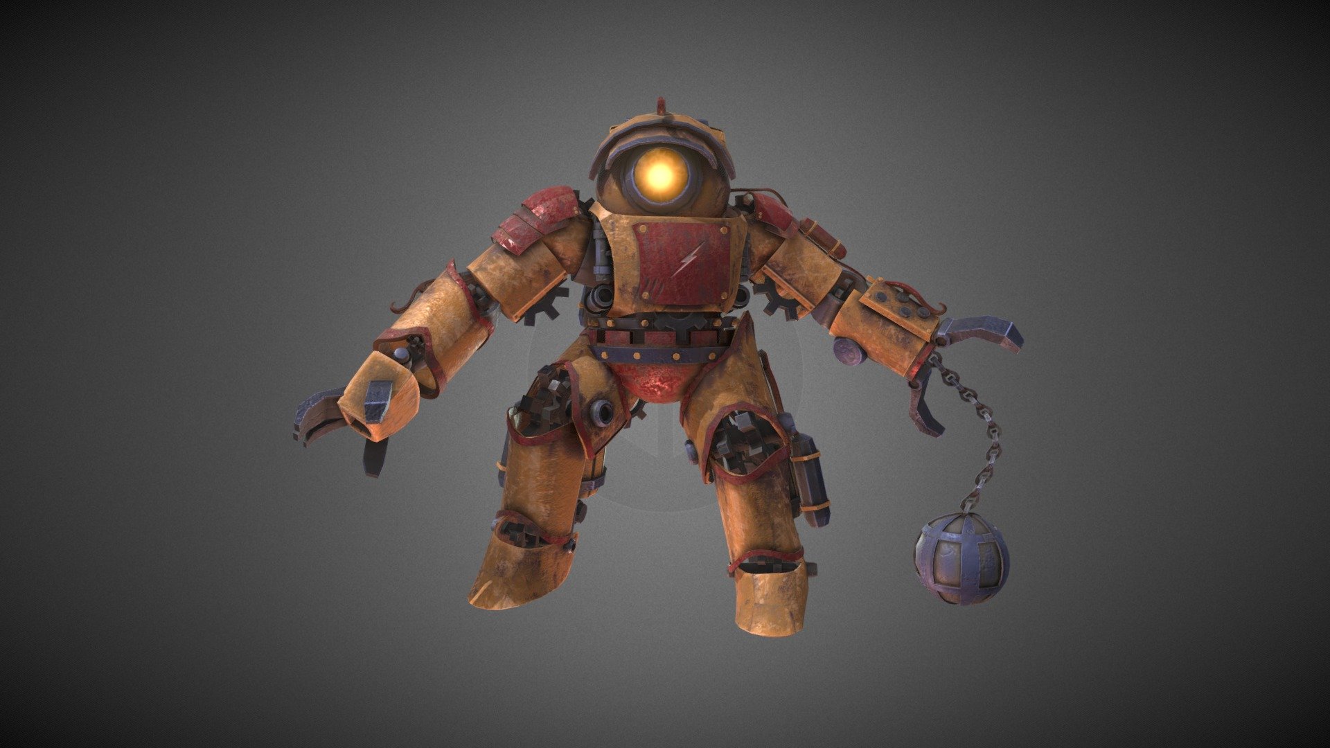 Steampunk Robot - R3 - 3D model by RoyArcane (@RoyzArcane) [2ae540b ...