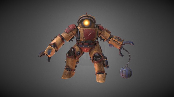 Steampunk Robot - R3 3D Model