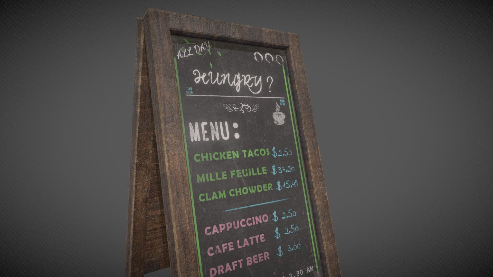 Welcome Sign Restaurant - Download Free 3D model by Yudhist.K.A ...