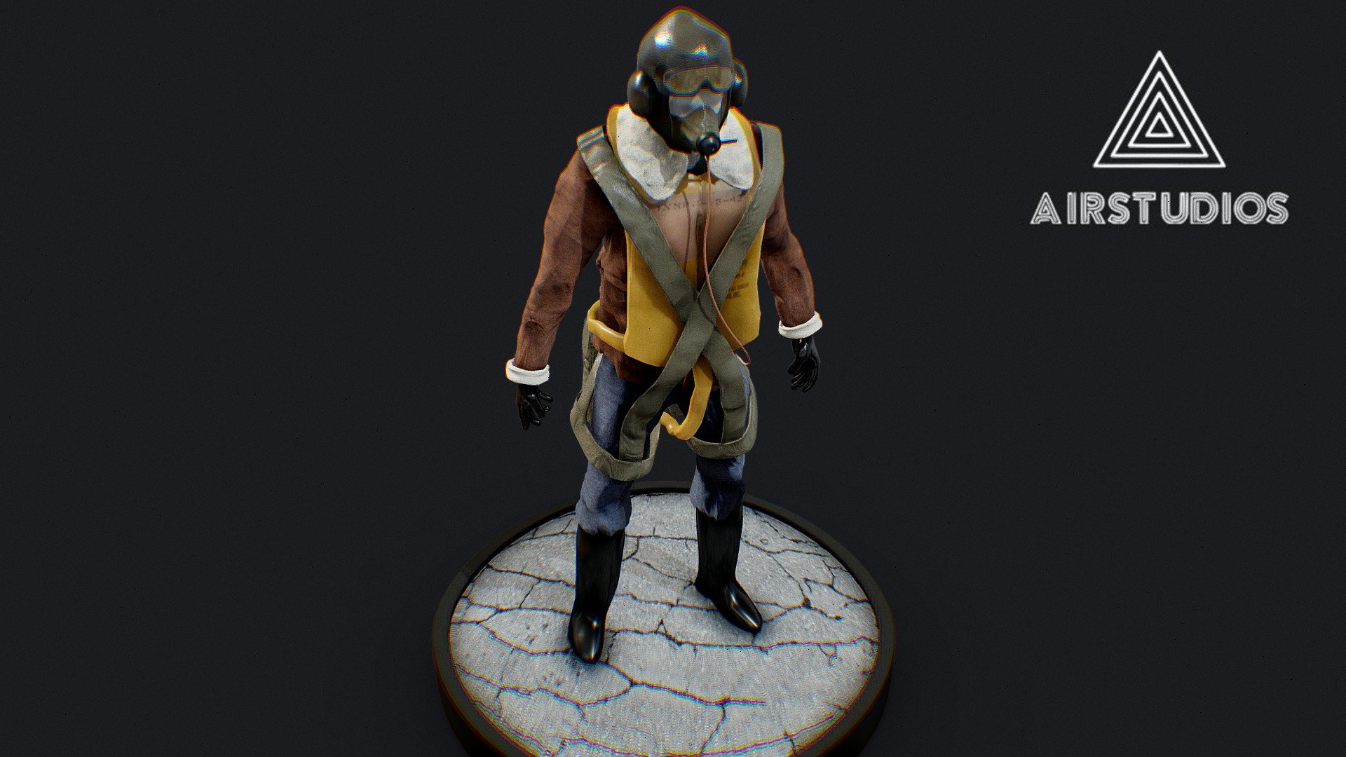 World War 2 Spitfire Pilot - Buy Royalty Free 3D model by AirStudios ...