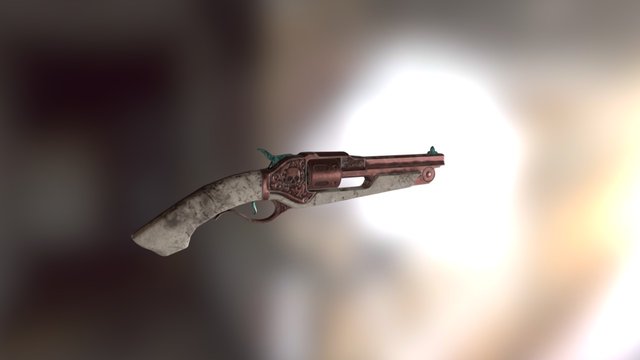 Victorian Revolver 3D Model