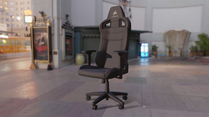 Corsair T3 Rush Gaming Chair – Free 3D Model STL