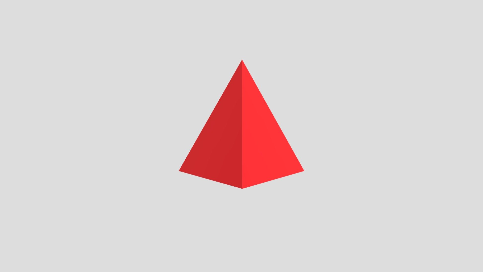 Red Triangular Pyramid