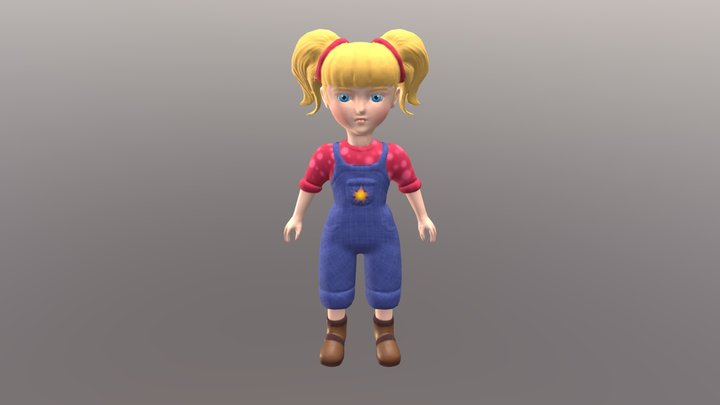 Little girl 3D Model