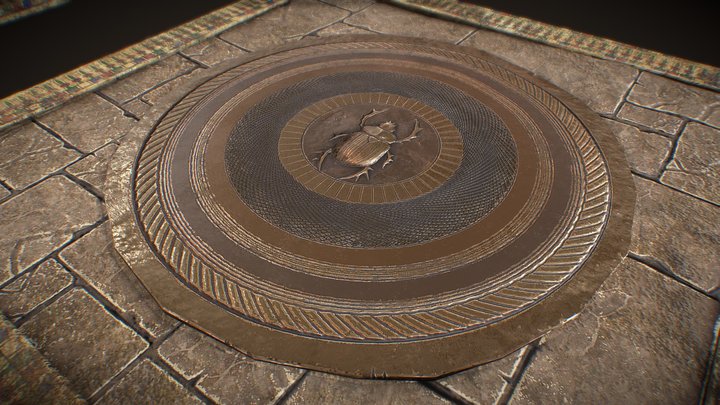 Aegyptiacus Chamber -  Floor Tiles 3D Model
