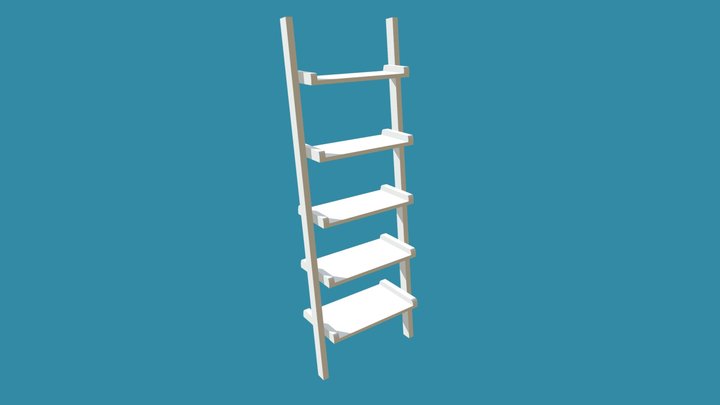 Ladder Shelf 3D Model