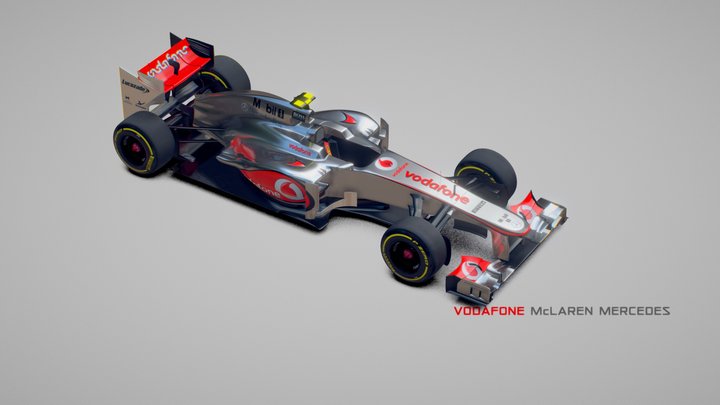 Mclaren MP4 27 - PBR 3D Model