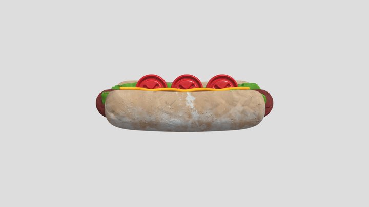 Hot Dog 3D Model