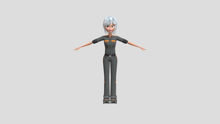 Ginormica From Monsters vs Aliens 3D Model