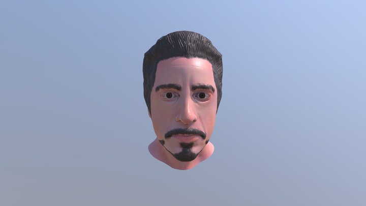 Robert Downey Jr Bust 3D Model