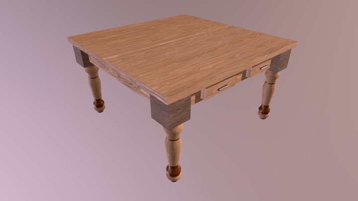 Plain Table 3D Model