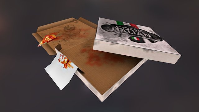 Pizza Boxes 3D Model