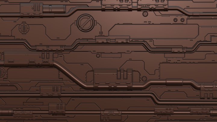 Micro Steam Plate PBR Material – Modello 3D gratuito STL