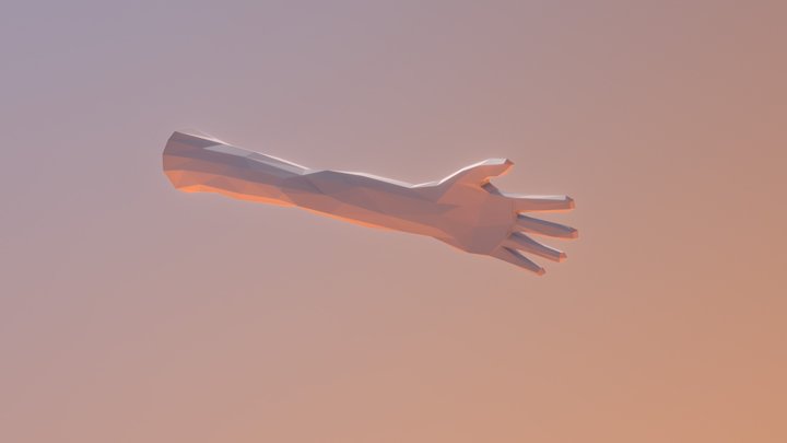 Low poly arm 3D Model