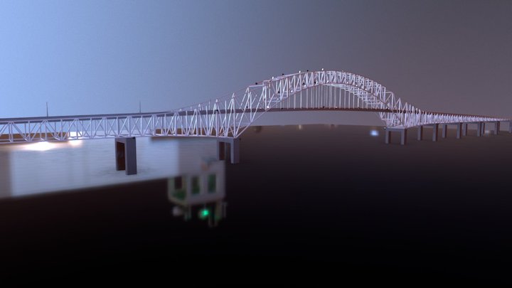 Bridge Of The Americas, Panama 3D Model
