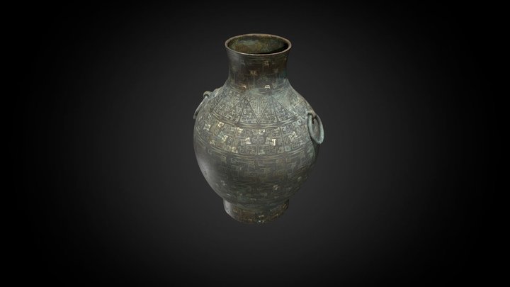 Hu wine vessel, 5th-4th century BCE – Free 3D Model STL