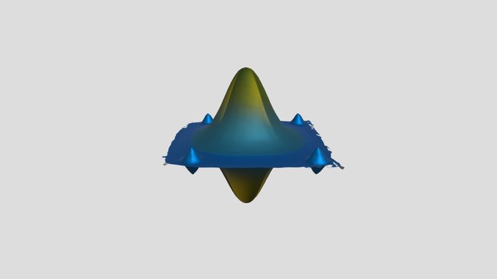 abstract waveform graph 3D Model