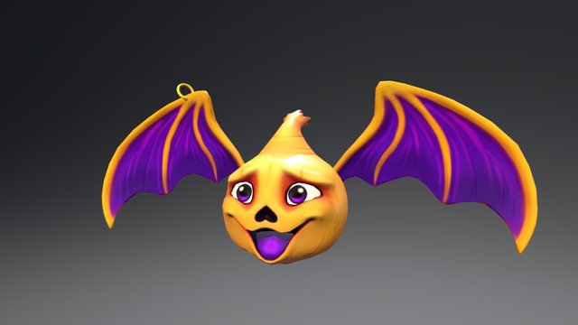 Onion Bat Game Model 3D Model