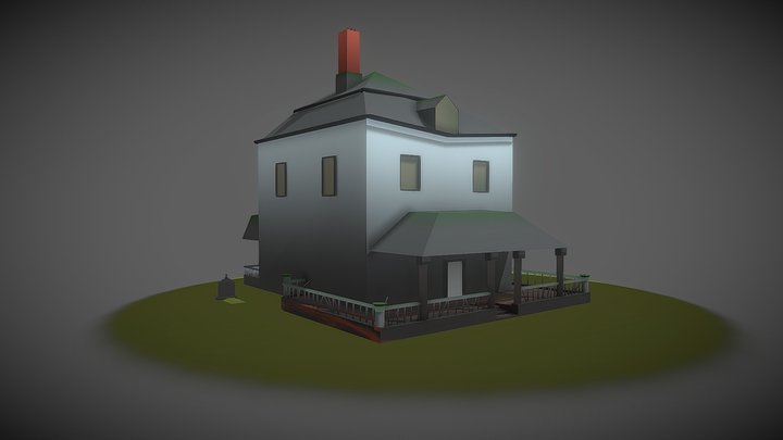 Abandoned House Diorama 3D Model