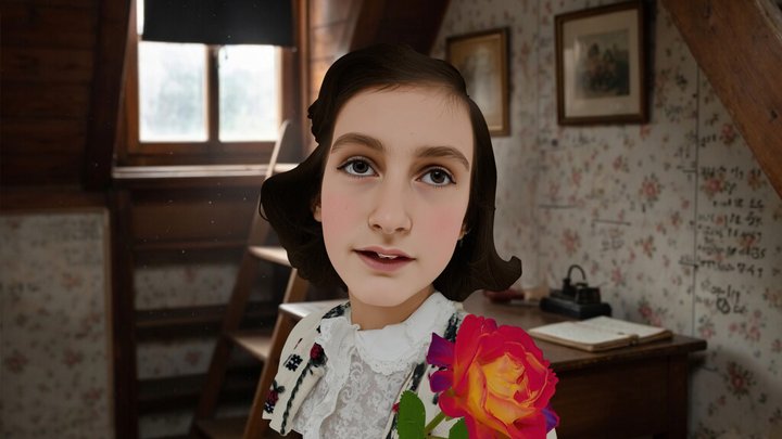 Portrait of Anne Frank 3D Model