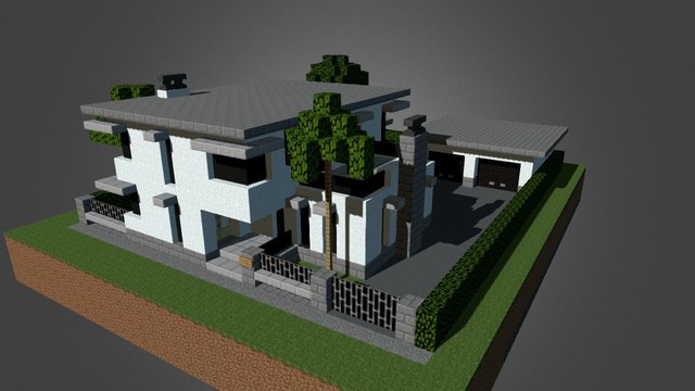 Inspired Art Deco house 3D Model